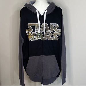 Star Wars Camo Print Hoodie NWOT
